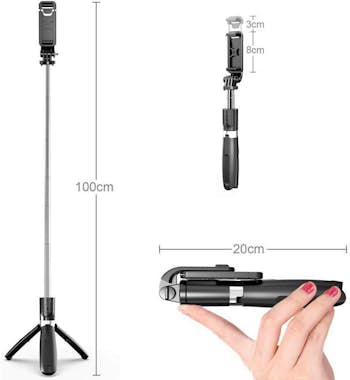 Ewent Ewent EW1080 palo para autofotos Universal Negro Ewent Ewent EW1080 palo para autofotos Universal Negro