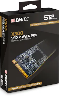 Emtec Emtec X300 M.2 512 GB PCI Express 3.0 3D NAND NVMe Emtec Emtec X300 M.2 512 GB PCI Express 3.0 3D NAND NVMe