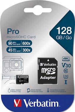 Verbatim Verbatim Pro 128 GB MicroSDXC UHS-I Clase 10 Verbatim Verbatim Pro 128 GB MicroSDXC UHS-I Clase 10