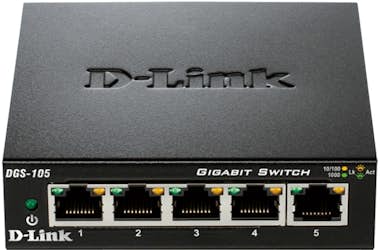 D-Link D-Link DGS-105 switch No administrado Negro D-Link D-Link DGS-105 switch No administrado Negro