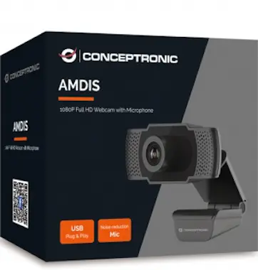 Conceptronic Conceptronic AMDIS01B cámara web 2 MP 1920 x 1080 Conceptronic Conceptronic AMDIS01B cámara web 2 MP 1920 x 1080