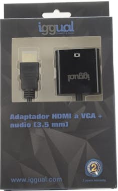 iggual iggual Adaptador HDMI a VGA + audio (3.5 mm) iggual iggual Adaptador HDMI a VGA + audio (3.5 mm)