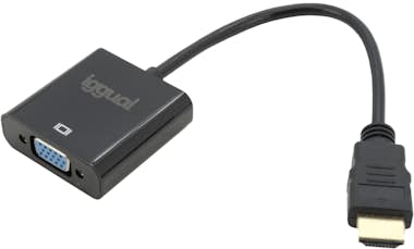 iggual iggual Adaptador HDMI a VGA + audio (3.5 mm) iggual iggual Adaptador HDMI a VGA + audio (3.5 mm)