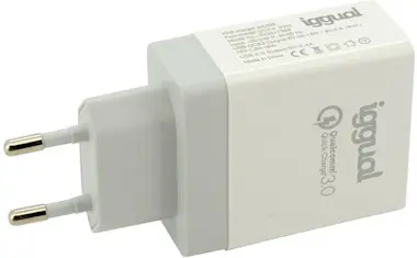iggual iggual Cargador 2xUSB carga rápida QC3.0 30W iggual iggual Cargador 2xUSB carga rápida QC3.0 30W