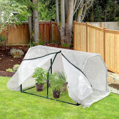Outsunny Invernadero de Terraza 100x70x60 cm Vivero Casero Outsunny Invernadero de Terraza 100x70x60 cm Vivero Casero