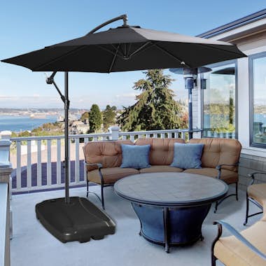 Outsunny Base de Sombrilla con 2 Ruedas Rellenable de Agua Outsunny Base de Sombrilla con 2 Ruedas Rellenable de Agua