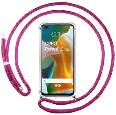 Tumundosmartphone Funda Colgante Transparente para Oppo Reno 4Z 5G c Tumundosmartphone Funda Colgante Transparente para Oppo Reno 4Z 5G c