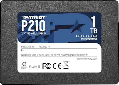 Patriot Memory P210 Disco Duro Interno SSD 1 TB 2.5 Pulgadas SATA Patriot Memory P210 Disco Duro Interno SSD 1 TB 2.5 Pulgadas SATA