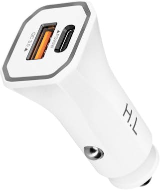 Avizar Cargador Coche 2 Puertos USB 3.0 USB-C Power Deliv Avizar Cargador Coche 2 Puertos USB 3.0 USB-C Power Deliv