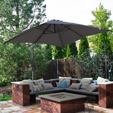 Outsunny Sombrilla de Aluminio Jardín 245x245x248 cm Paraso Outsunny Sombrilla de Aluminio Jardín 245x245x248 cm Paraso