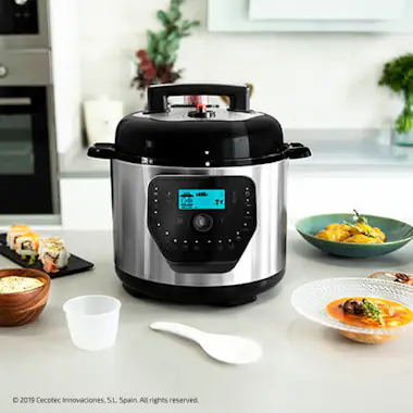 Cecotec Cecotec Olla GM H Deluxe 6 L Negro, Acero inoxidab Cecotec Cecotec Olla GM H Deluxe 6 L Negro, Acero inoxidab