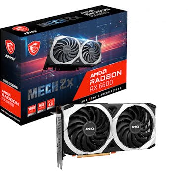 MSI MSI RX 6600 MECH 2X 8G tarjeta gráfica AMD Radeon MSI MSI RX 6600 MECH 2X 8G tarjeta gráfica AMD Radeon