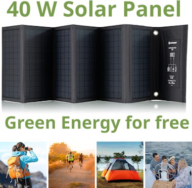Bresser Panel solar móvil cargador de 40W Bresser Panel solar móvil cargador de 40W
