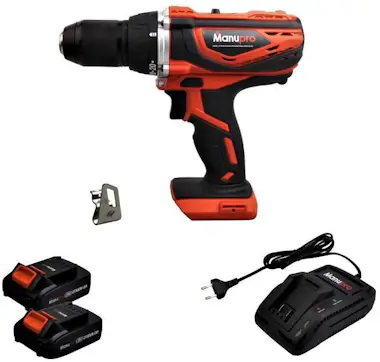 Manupro Taladro atornillador a batería Box 20 V - 2 baterí Manupro Taladro atornillador a batería Box 20 V - 2 baterí