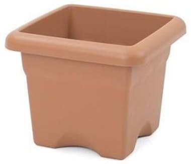 Plastiken Maceta cuadrada Ø 26 cm - Terracota Plastiken Maceta cuadrada Ø 26 cm - Terracota