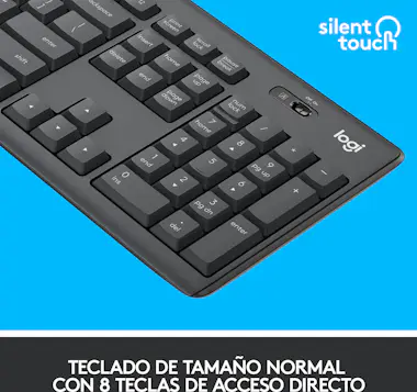 Logitech Logitech MK295 Silent Wireless Combo teclado USB Q Logitech Logitech MK295 Silent Wireless Combo teclado USB Q