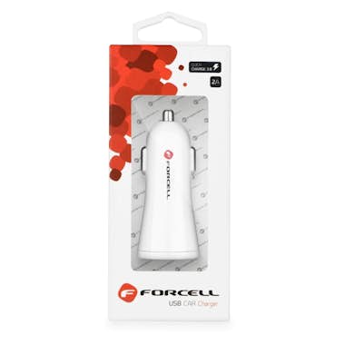 ACTECOM Forcell Cargador mechero USB BLANCO CARGA RAPIDA U ACTECOM Forcell Cargador mechero USB BLANCO CARGA RAPIDA U