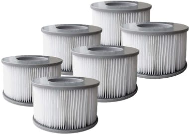 Red deco Juego de 6 filtros para spa hinchable avec filet M Red deco Juego de 6 filtros para spa hinchable avec filet M