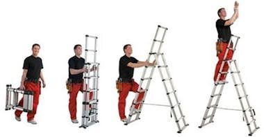 Kitchen Move Escalera telescópica convertible 2.96M PRO Kitchen Move Escalera telescópica convertible 2.96M PRO