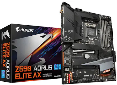 Gigabyte Z590 AORUS Elite AX Placa Base Intel Z590 LGA 1200 Gigabyte Z590 AORUS Elite AX Placa Base Intel Z590 LGA 1200