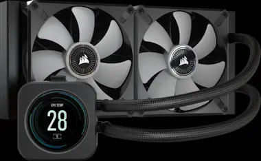 Corsair iCUE H100i ELITE Refrigeración Líquida LCD Negro Corsair iCUE H100i ELITE Refrigeración Líquida LCD Negro