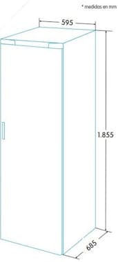 Edesa Congelador Vertical EZS1822NFEX Edesa Congelador Vertical EZS1822NFEX