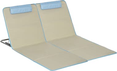 Outsunny Set de 2 Esteras de Playa Plegables 124x53x50 cm c Outsunny Set de 2 Esteras de Playa Plegables 124x53x50 cm c