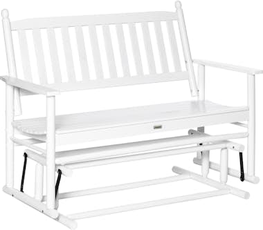 Outsunny Banco Mecedora de Jardín de 2 Plazas Banco Balancí Outsunny Banco Mecedora de Jardín de 2 Plazas Banco Balancí