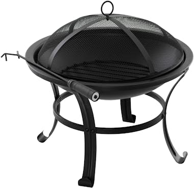 Outsunny Brasero Exterior de Metal Ø56 cm Cuenco de Fuego d Outsunny Brasero Exterior de Metal Ø56 cm Cuenco de Fuego d