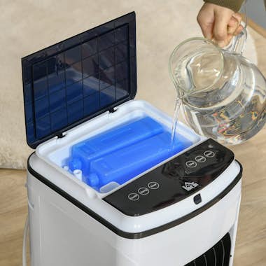 HOMCOM Aire Acondicionado con Ruedas Enfriador de Aire Hu HOMCOM Aire Acondicionado con Ruedas Enfriador de Aire Hu