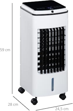 HOMCOM Aire Acondicionado con Ruedas Enfriador de Aire Hu HOMCOM Aire Acondicionado con Ruedas Enfriador de Aire Hu