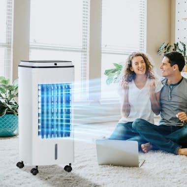 HOMCOM Aire Acondicionado con Ruedas Enfriador de Aire Hu HOMCOM Aire Acondicionado con Ruedas Enfriador de Aire Hu