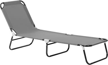 Outsunny Tumbona Plegable Reclinable con Ángulo Ajustable d Outsunny Tumbona Plegable Reclinable con Ángulo Ajustable d