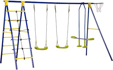 Outsunny Juego de Columpios Infantil de Metal con 2 Asiento Outsunny Juego de Columpios Infantil de Metal con 2 Asiento