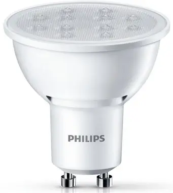 Philips Foco LED, 5 W/50 W, casquillo GU10, Blanco, A+ Philips Foco LED, 5 W/50 W, casquillo GU10, Blanco, A+