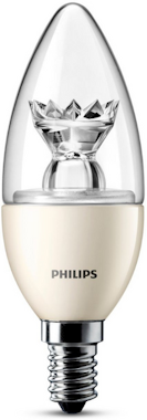 Philips LED Vela (Regulable) 6W, 40W, E14, 20000 h, Blanco Philips LED Vela (Regulable) 6W, 40W, E14, 20000 h, Blanco