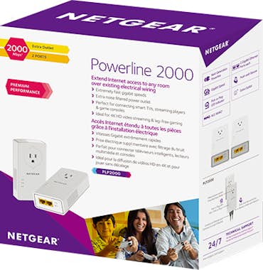 Netgear Netgear PLP2000-100FRS adaptador de red PowerLine Netgear Netgear PLP2000-100FRS adaptador de red PowerLine