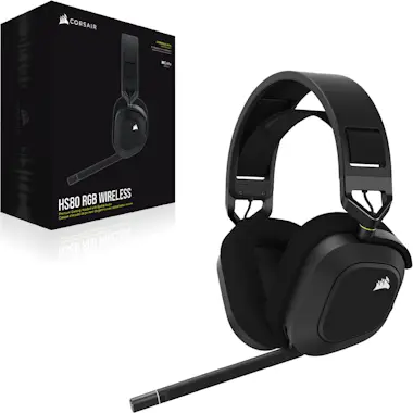 Corsair Corsair HS80 RGB Auriculares Inalámbrico Diadema J Corsair Corsair HS80 RGB Auriculares Inalámbrico Diadema J