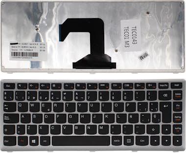 OEM TECLADO PARA PORTÁTIL LENOVO U410 PLATA EN CASTELL