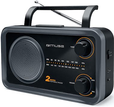 Muse Muse M-06DS radio Portátil Analógica Negro, Gris Muse Muse M-06DS radio Portátil Analógica Negro, Gris