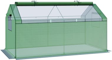 Outsunny Invernadero de Terraza 180x92x92 cm Caseta de Jard Outsunny Invernadero de Terraza 180x92x92 cm Caseta de Jard