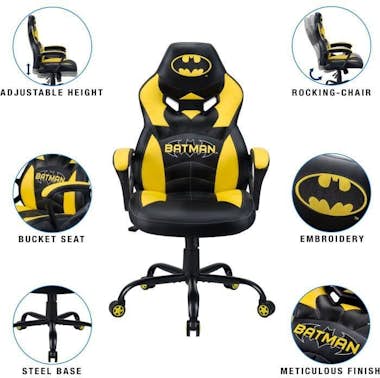 SUBSONIC - Batman - Asiento Gamer - Modelo Junior - Bajo Li SUBSONIC - Batman - Asiento Gamer - Modelo Junior - Bajo Li