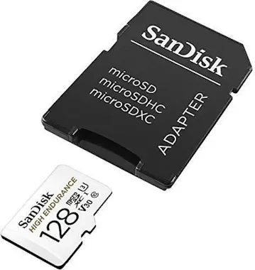 SanDisk Tarjeta microSDHC HIGH ENDURANCE de 128 GB + adapt SanDisk Tarjeta microSDHC HIGH ENDURANCE de 128 GB + adapt