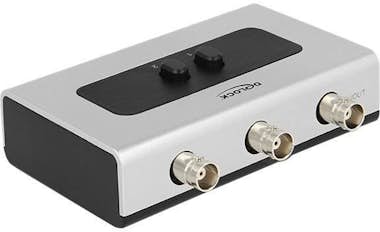 Delock DeLock Switch BNC 2 puertos manual bidireccional V Delock DeLock Switch BNC 2 puertos manual bidireccional V