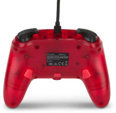 PowerA PowerA 1513053 Rojo, Translúcido USB Gamepad Analó PowerA PowerA 1513053 Rojo, Translúcido USB Gamepad Analó