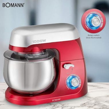 Bomann Bomann KM 6009 CB robot de cocina 1000 W 5 L Rojo