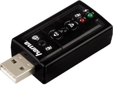 Hama Hama USB Sound Card ""7.1 Surround"" 7.1 canales Hama Hama USB Sound Card ""7.1 Surround"" 7.1 canales
