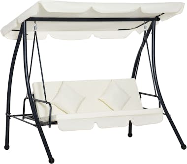 Outsunny Columpio Balancín Jardín de 3 Plazas Convertible e Outsunny Columpio Balancín Jardín de 3 Plazas Convertible e