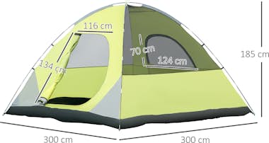 Outsunny Tienda de Campaña Familiar 6 Personas Tienda de Ca Outsunny Tienda de Campaña Familiar 6 Personas Tienda de Ca