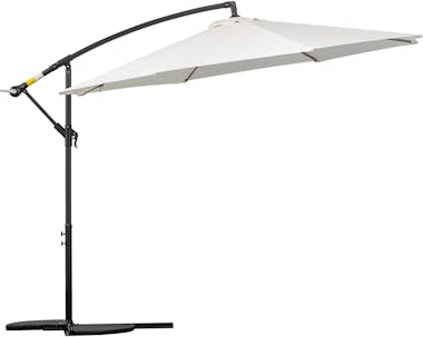 Outsunny Sombrilla de Jardín Ø300x250 cm Parasol Excéntrico Outsunny Sombrilla de Jardín Ø300x250 cm Parasol Excéntrico